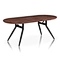 Walnut veneer dining table